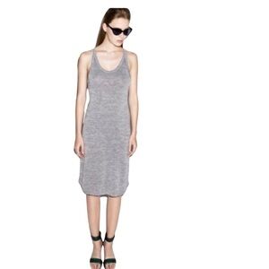 Aritzia Wilfred Free Gray Open Back Tank Midi Dress Small